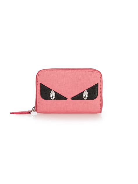 fendi bag bugs zip-around leather wallet|Fendi bag bug outfits.